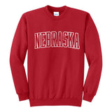 "Nebraska" Arch Outline Sweatshirt