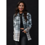 Bleach Dipped Plaid Flannel