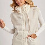 Sherpa Fleece Hooded Vest