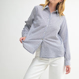 Done With Diagonal Button Down
