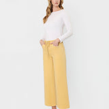 Olivia High Rise Drawstring Crop Jean (Vervet)