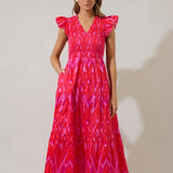 Blevin Sunfire Midi Dress
