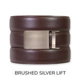 Espresso Leather Ratchet Belt & Buckle Set (Tough Apparel)