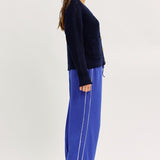 Lace Trim Waffle Knit Pant