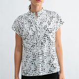Polka Dot Dolman Blouse