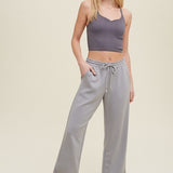 Scuba Side Slit Crop Pant