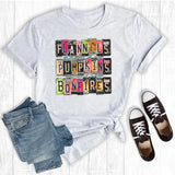 Fall License Plates Graphic Tee