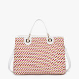 Nancy Woven Striped Tote