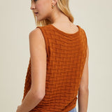 Textured Sweater Tank