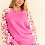 Pretty In Pink Crochet Sweater