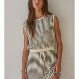 Raegan Striped Mini Dress