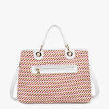 Nancy Woven Striped Tote