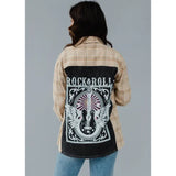 Rock & Roll Patch Flannel