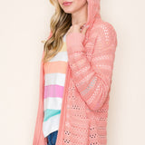 Crochet-like Hooded Cardi