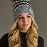 Winter Pattern Pom Hat (Panache)
