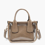 Stacey Clear Satchel (Taupe)