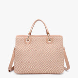 Nancy Diamond Woven Tote