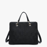 Nancy Diamond Woven Tote