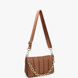 Lala Quilted Chain Crossbody