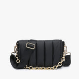 Lala Quilted Chain Crossbody