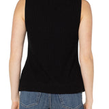 Sleeveless Boatneck Rib Knit Tank (Liverpool)