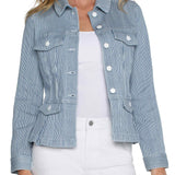 Peplum Denim Jacket (Liverpool)