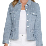 Peplum Denim Jacket (Liverpool)