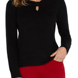 Cut Out Bow Neck Detail Sweater (Liverpool)