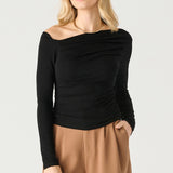 Long Sleeve Draped Top (Dex)