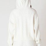 Hooded Cable Sweater (Dex)