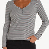 3/4 Button Sleeve Henley (Liverpool)