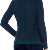 Long Sleeve Crew Neck Ribbed Sweater (Liverpool)