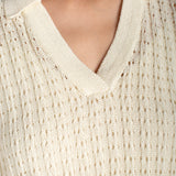 Sleeveless Johnny Collar Sweater (Liverpool)