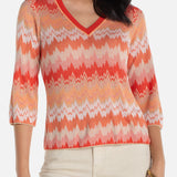 3/4 Sleeve V Neck Sweater (Liverpool)