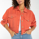 Oversized Cropped Denim Jacket (Liverpool)