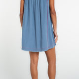Flutter Sleeve V Neck Woven Dress (Liverpool)