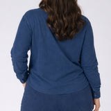 Washed Knit Button Down Shirt (Plus) (Dex)