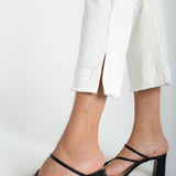 Hannah Crop Flare w/ Wide Fray Hem & Slit (Liverpool)