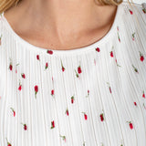 Flutter Sleeve Boat Neck Knit Top (Liverpool)