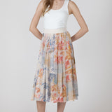 Pleated Floral Skirt (Dex)