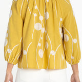 3/4 Sleeve Woven Top (Liverpool)