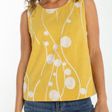 Sleeveless Button Back Woven Top (Liverpool)