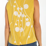 Sleeveless Button Back Woven Top (Liverpool)