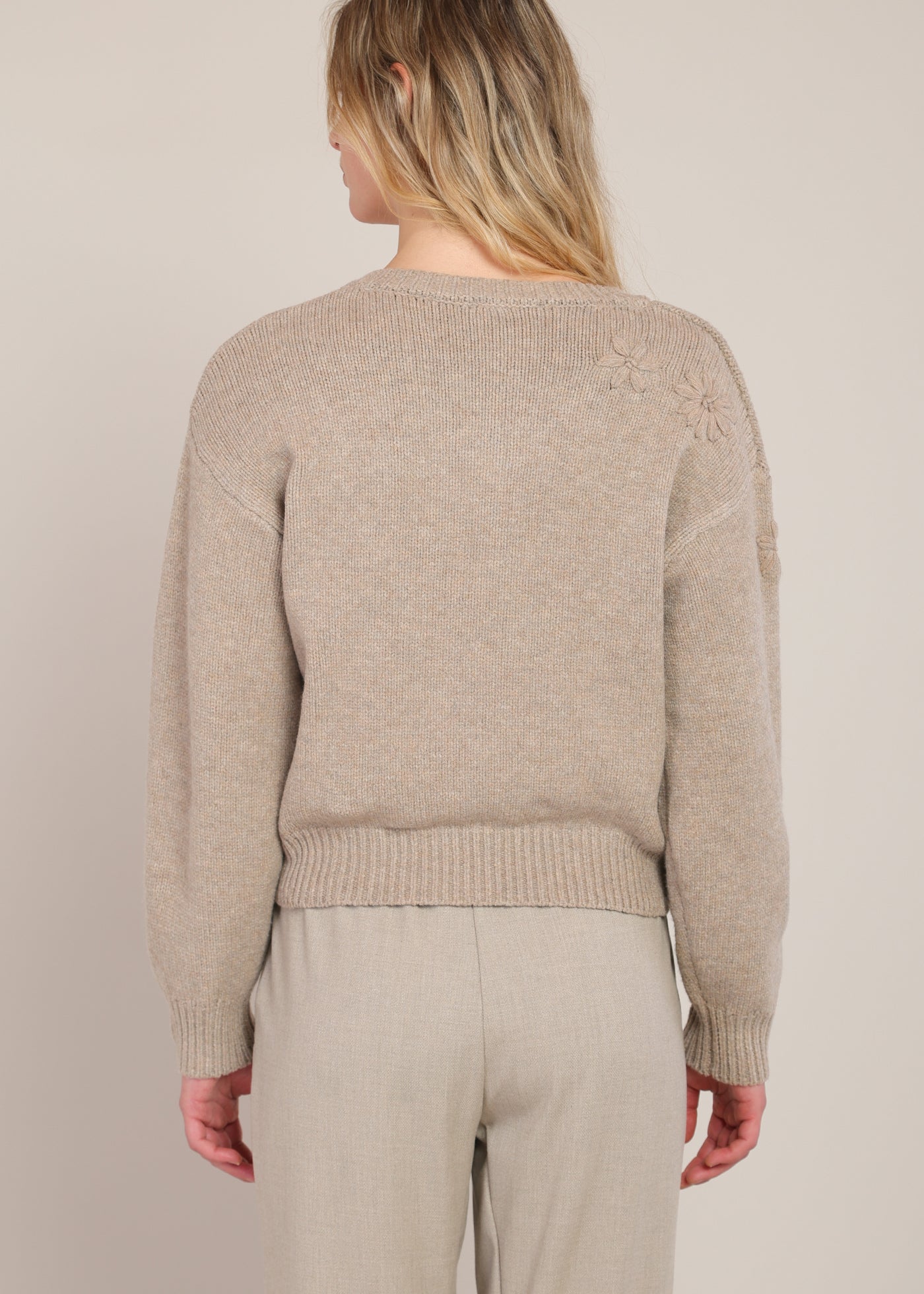 Floral Embroidered Sweater (Room 34 by Dex)