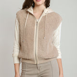 Hooded Boucle Vest (Dex)