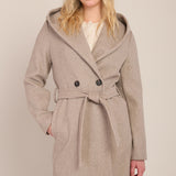 Belted Hooded Coat (Room 34 by Dex)