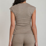 Cross Wrap Knit Top (Dex)