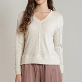 V Neck Knit Top (Dex)