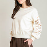 Embroidered Sweater Top (Dex)