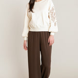 Embroidered Sweater Top (Dex)